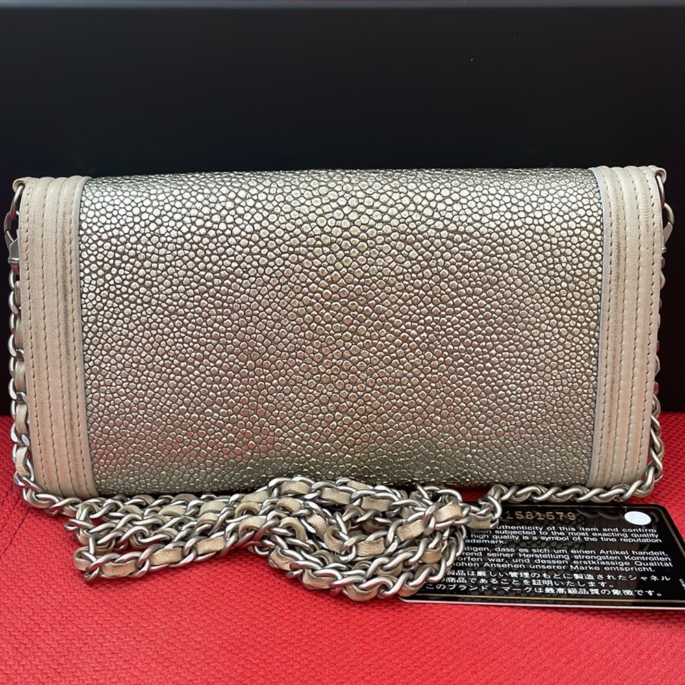 Chanel galuchat stingray woc (wallet on chain) - Picture 2 of 6